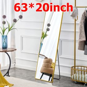 Aluminium alloy Metal Frame Wall Mounted Full Body Mirror ,Bathroom Vanity Mirror, Bedroom Home Porch, Decorative Mirror, Clothing Store, Floor Mounte