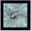 "Simplicity Owl" by Britt Hallowell, Ready to Hang Framed Print, Black Frame