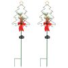 Christmas tree solar stake light