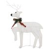 Christmas Reindeers 2 pcs White 40 LEDs