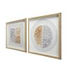 Set of 2 Shadow Box Wall Decor, Wall Decor Accent, 19.5" x 19.5"