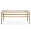 Indoor Bench with Paper Cord,Rubber Wood Legs (39.5"x14.5"x17.5")