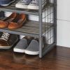 Farmhouse 3 Tiers,12-Compartment Garment Shoe Rack wood