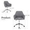 Vanbow.Home Office Chair , Swivel Adjustable Task Chair Executive Accent Chair with Soft Seat