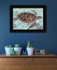 "Sea Turtles Collage 1" by Stellar Design Studio, Ready to Hang Framed Print, Black Frame