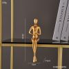 Abstract Golden Sculpture &amp; Figurines for Interior Resin Figure Statue Modern Home Decor Desk Accessories Nordic Room Decoration