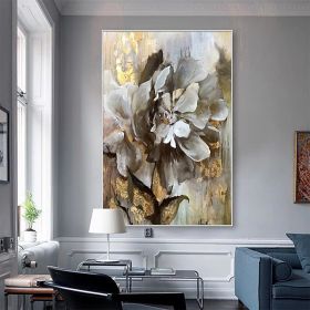 Handmade Flower Oil Painting On Canvas Wall Art Decoration Modern Abstract PictureLiving Room Hallway Bedroom Luxurious Decorative Painting (Style: 1, size: 100X150cm)