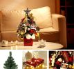 Desktop Christmas Tree;  19.7-inch Artificial Mini Christmas Decoration Tree;  The Perfect Christmas Decoration for Table;  Desk and Counter