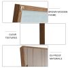 Brown Solid Wood Frame Full-length Mirror, Dressing Mirror, Bedroom Home Porch, Decorative Mirror, Clothing Store, Floor Mounted Large Mirror, Wall Mo